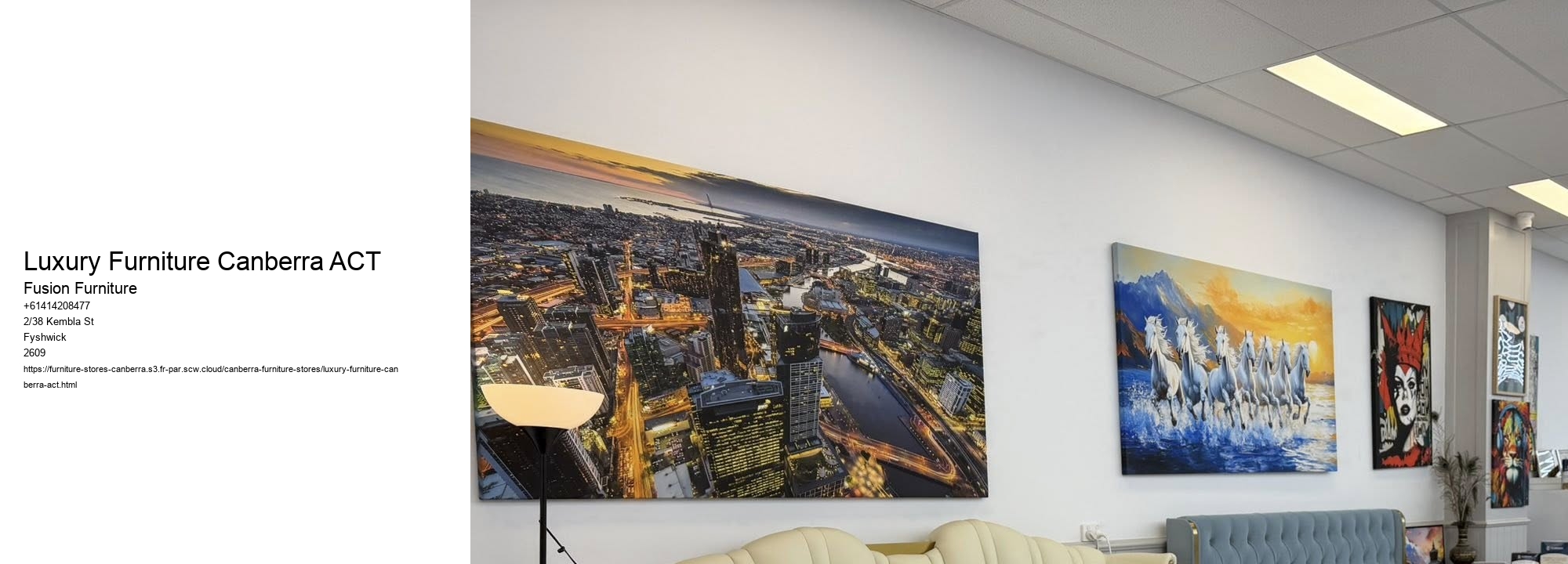 Luxury Furniture Canberra ACT